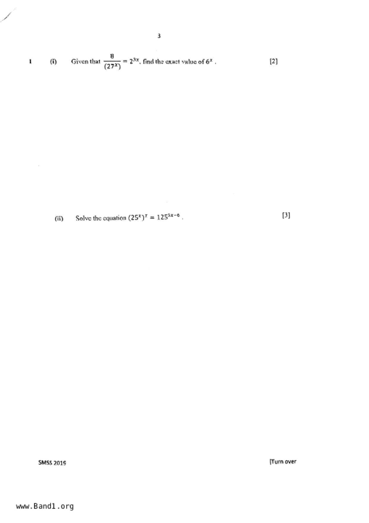 S5A Math試卷