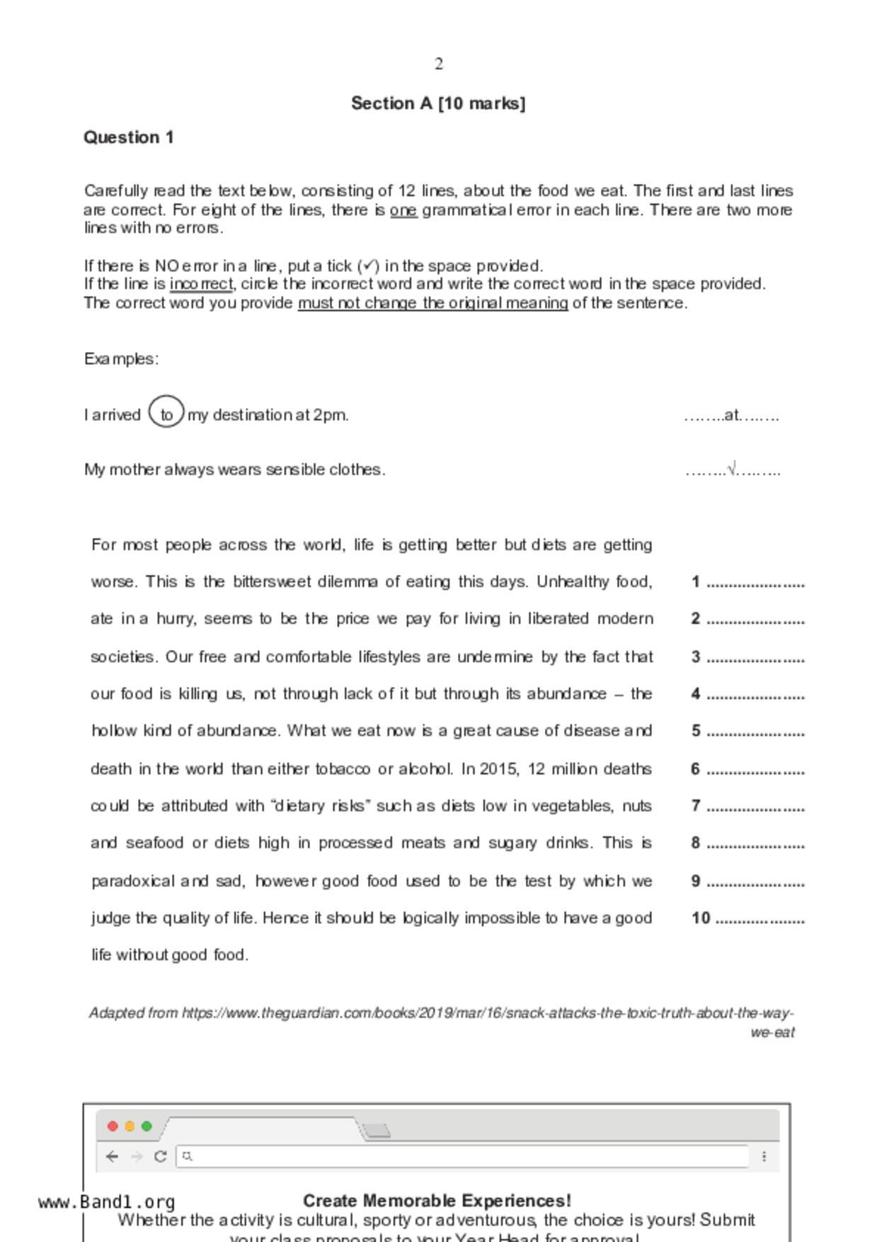 S5English試卷