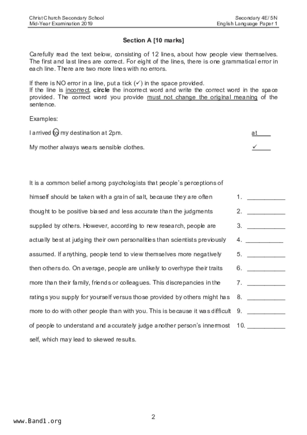 S5English試卷