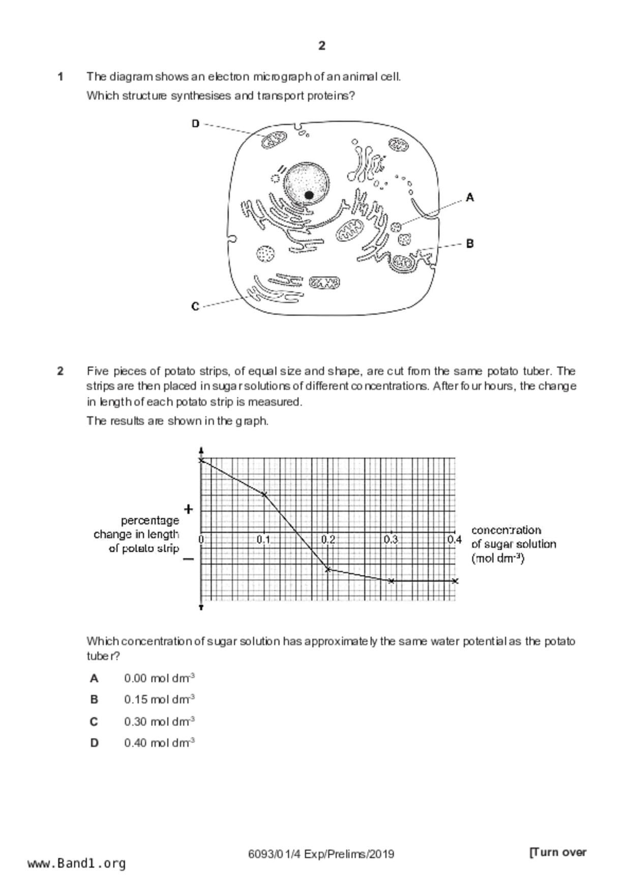 S5Pure Biology試卷