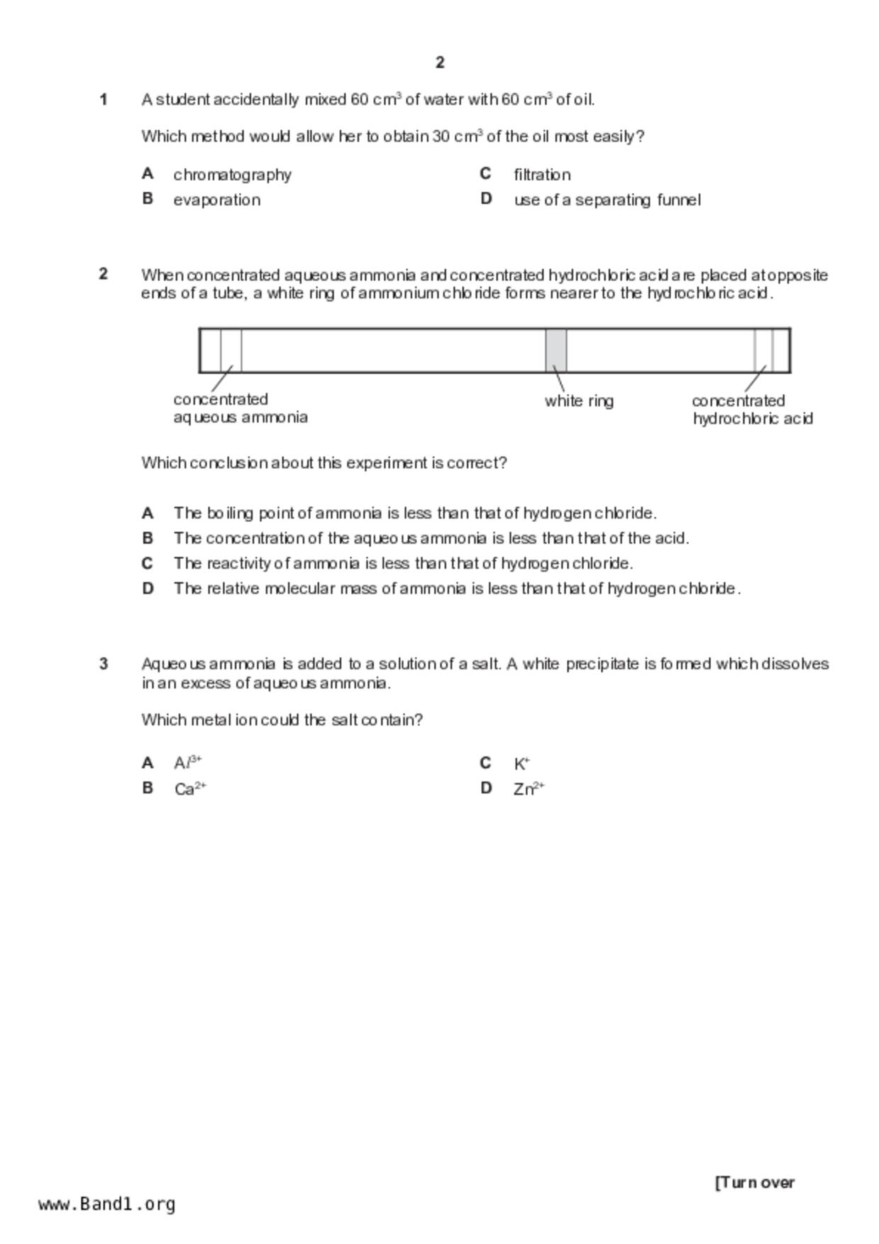 S5Pure Chemistry試卷