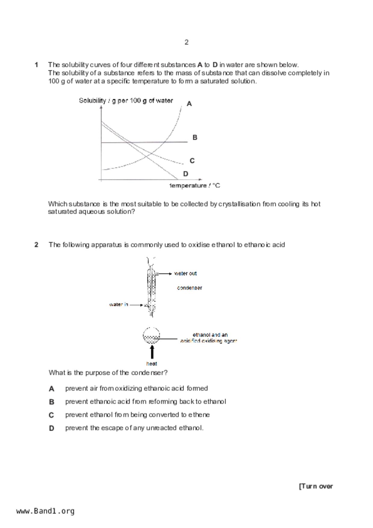 S5Pure Chemistry試卷