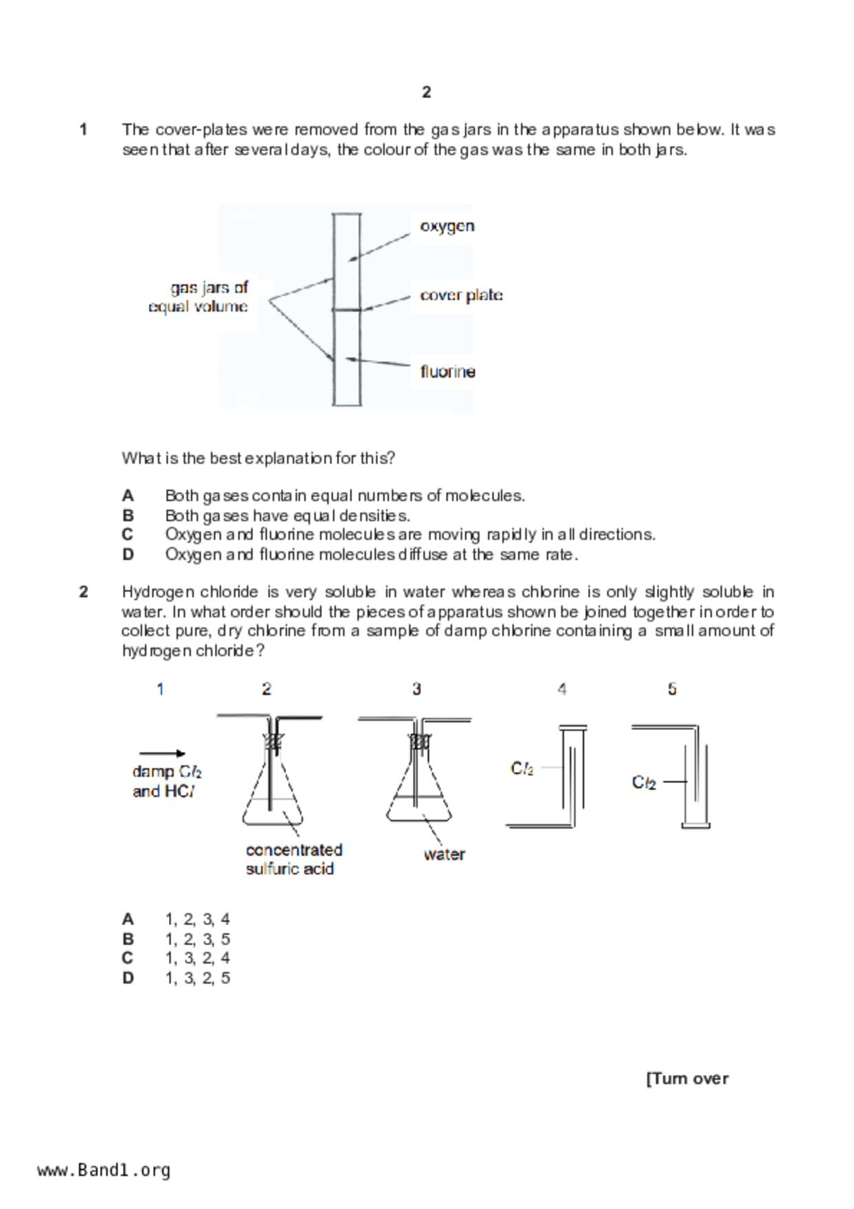 S5Science Chemistry試卷