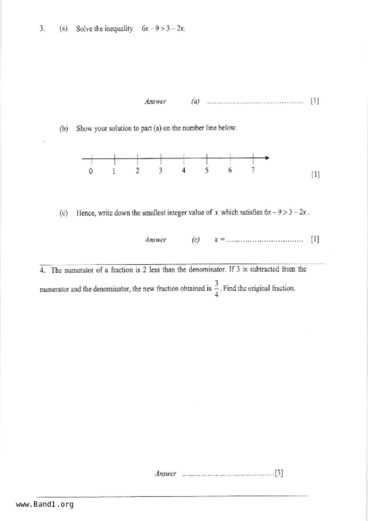 S2Maths試卷
