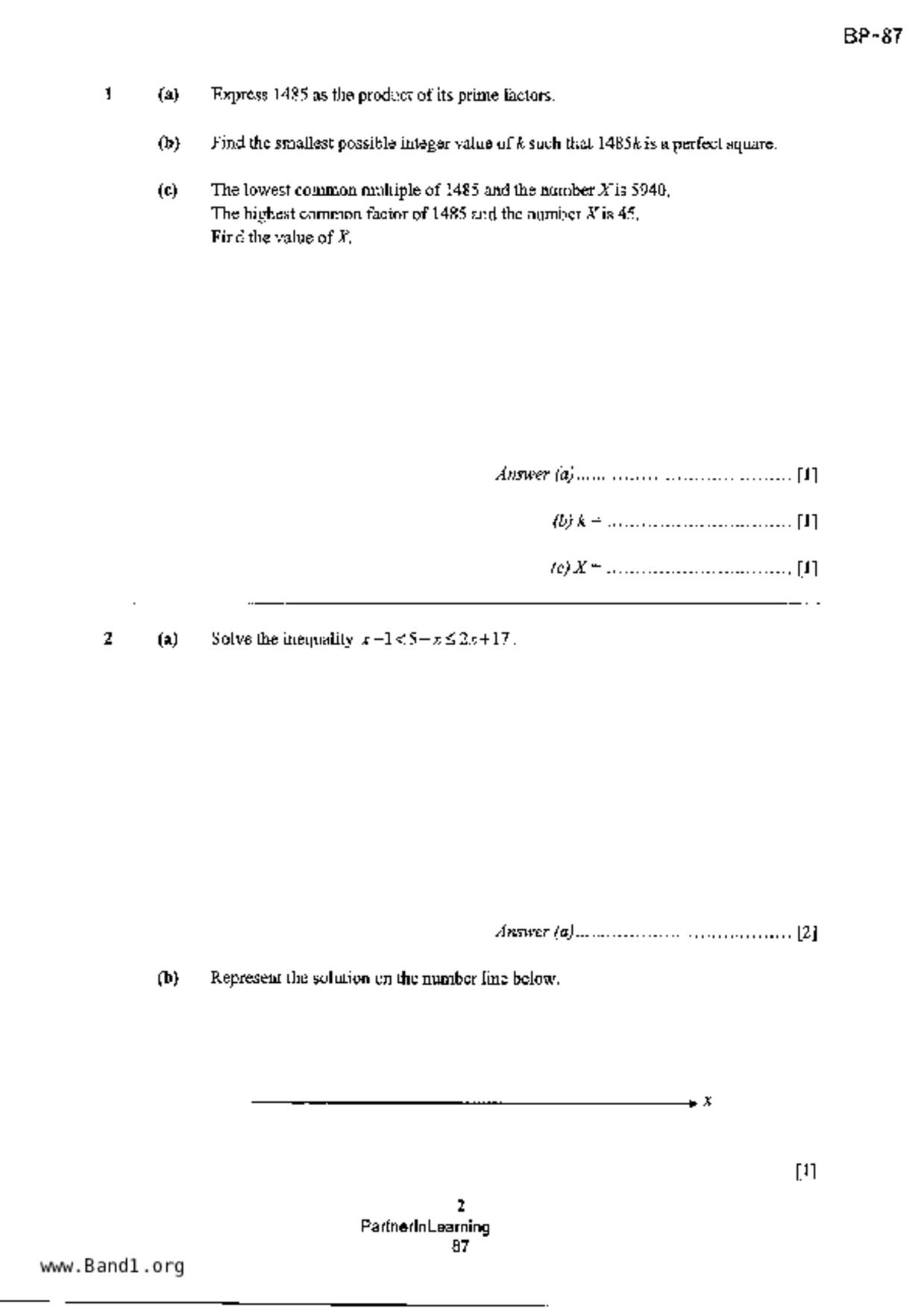 S3E Math試卷