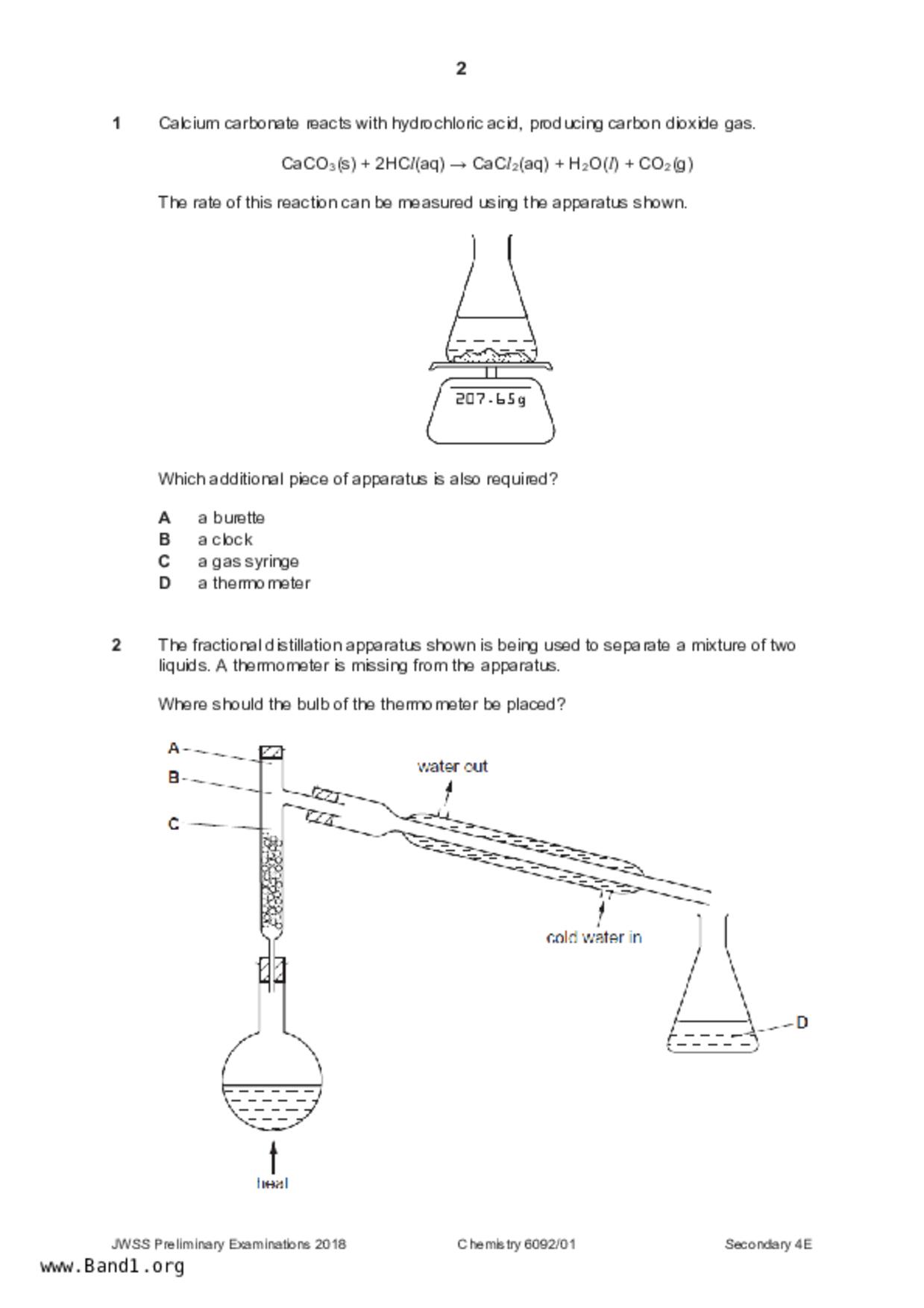 S5Pure Chemistry試卷