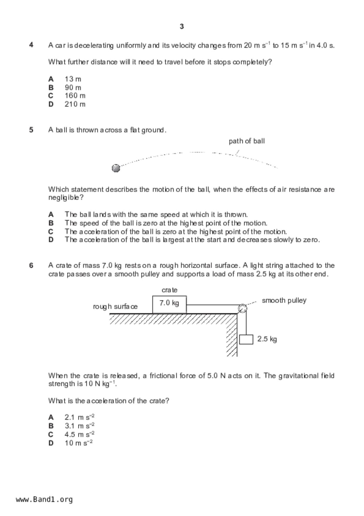 S5Pure Physics試卷