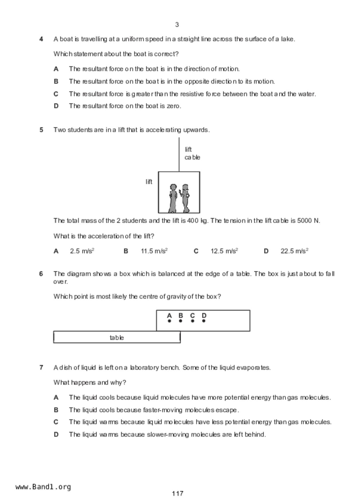S5Science Physics試卷