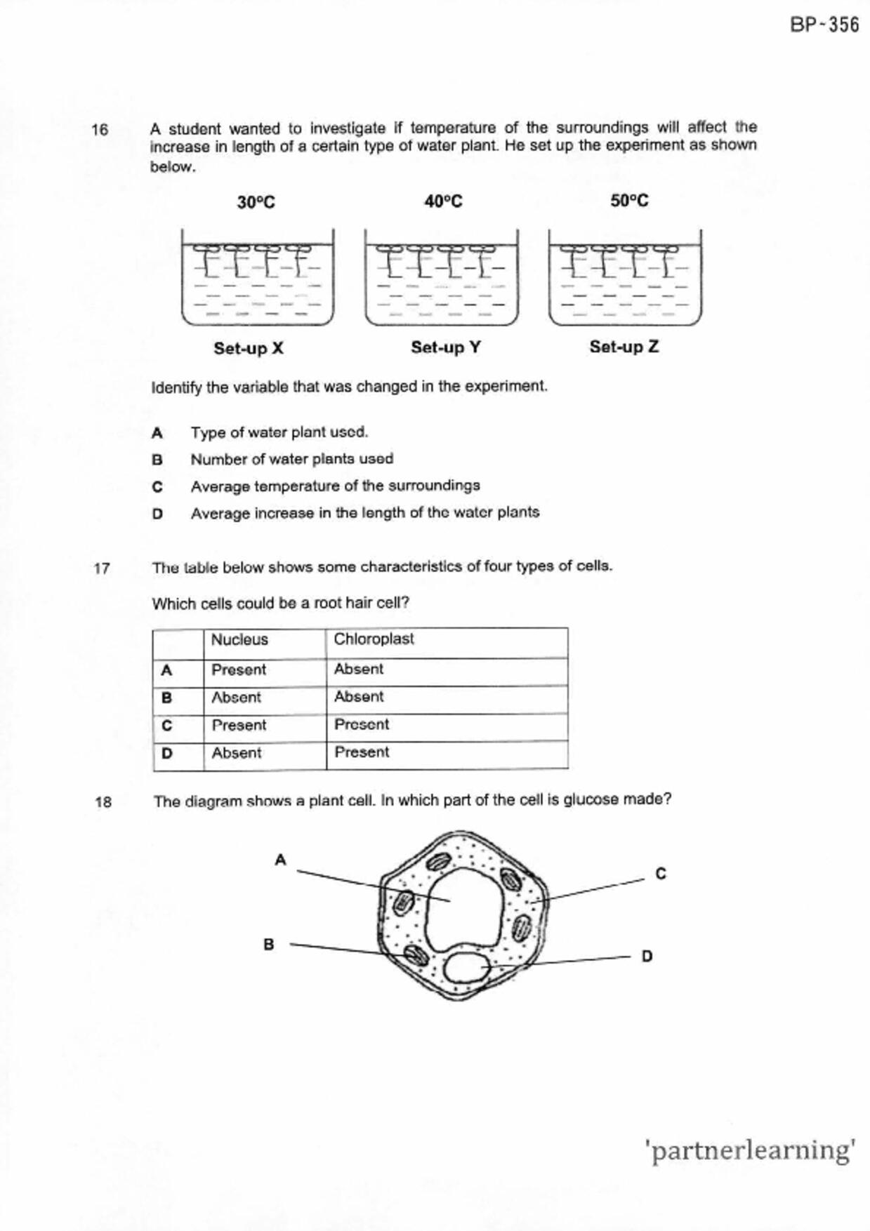 S1Science試卷