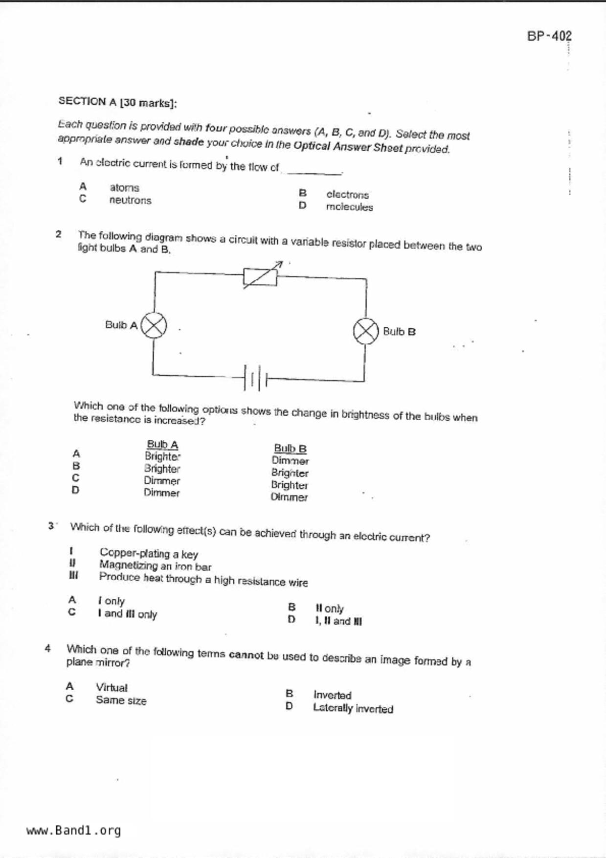 S2Science試卷
