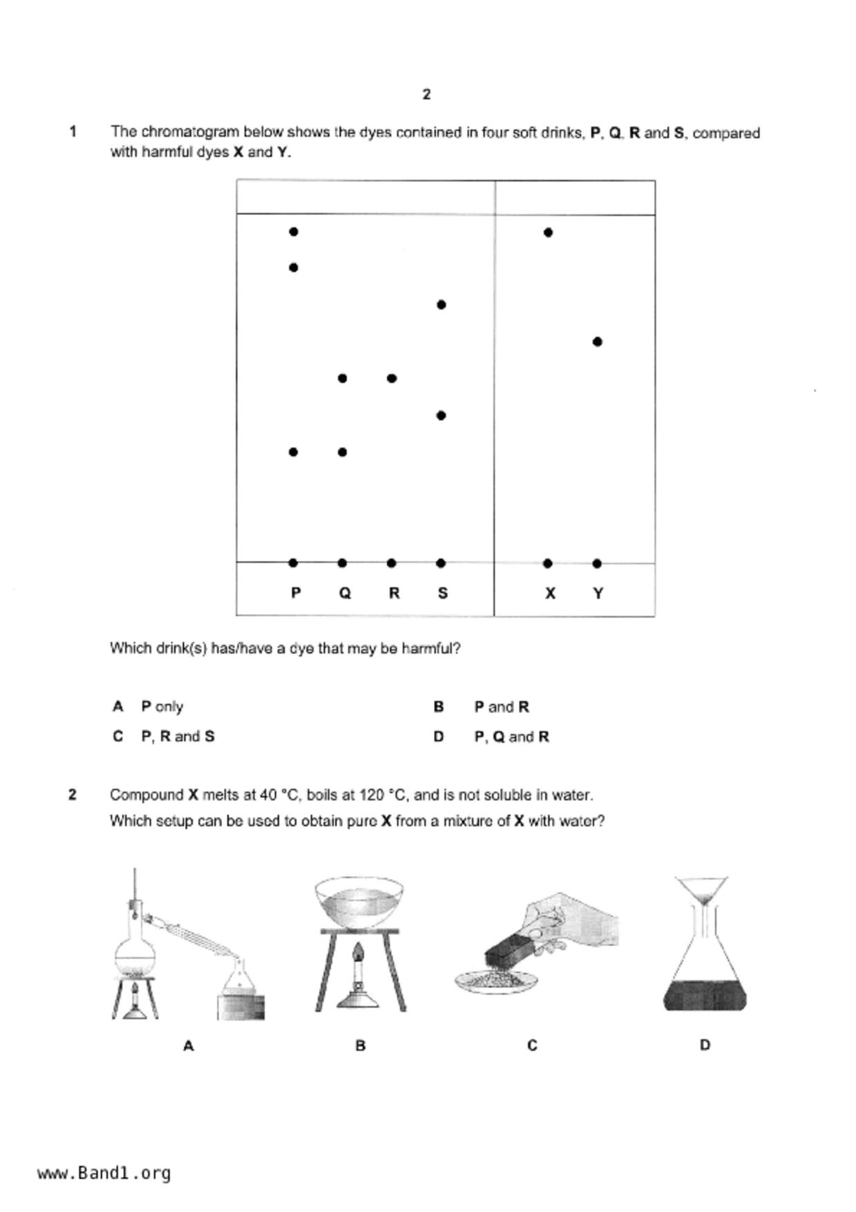 S3Chemistry試卷