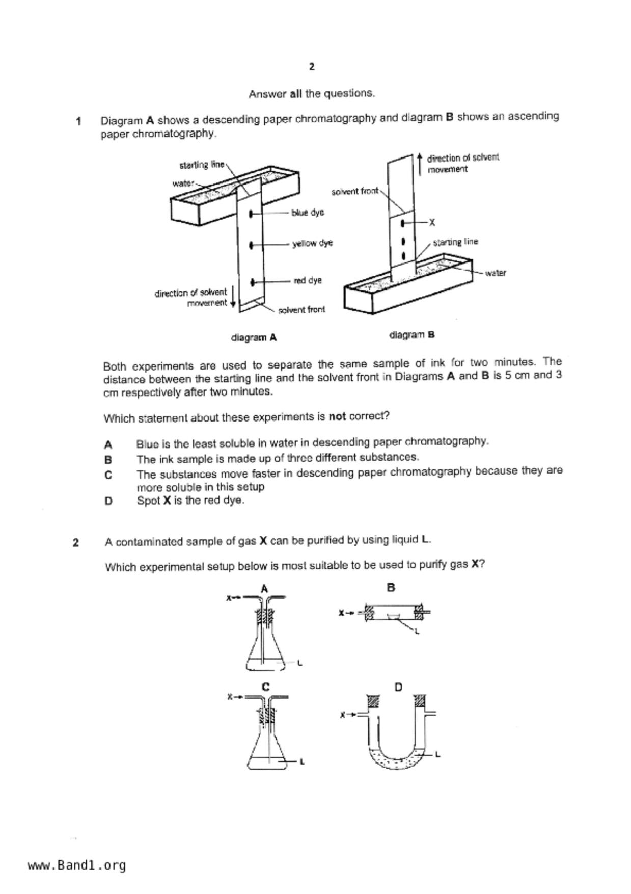 S3Chemistry試卷