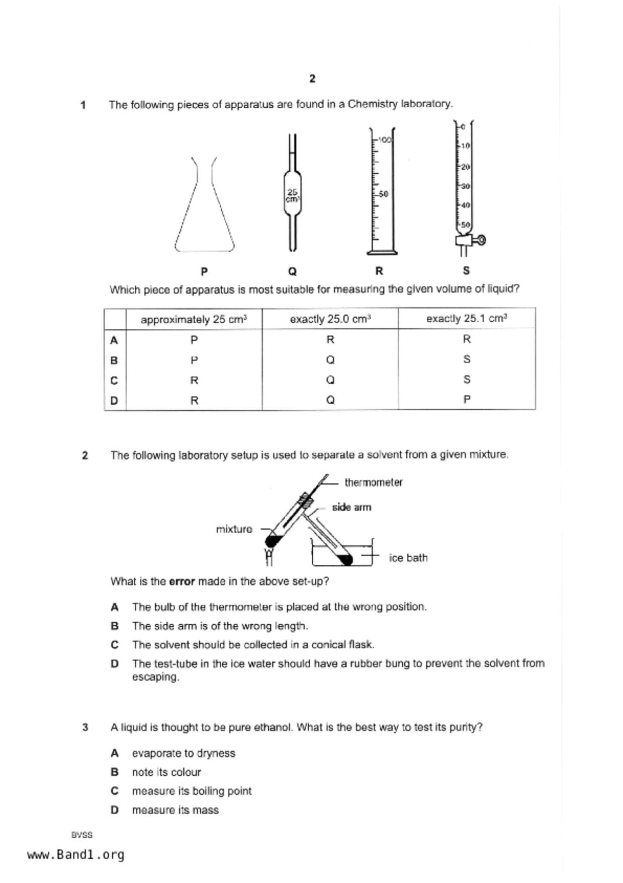 S3Chemistry試卷