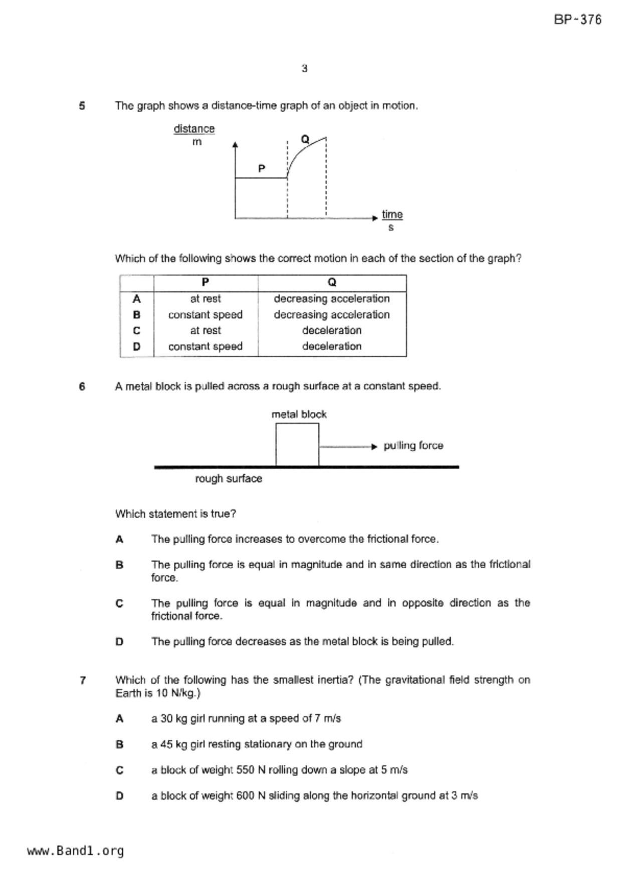 S3Physics試卷