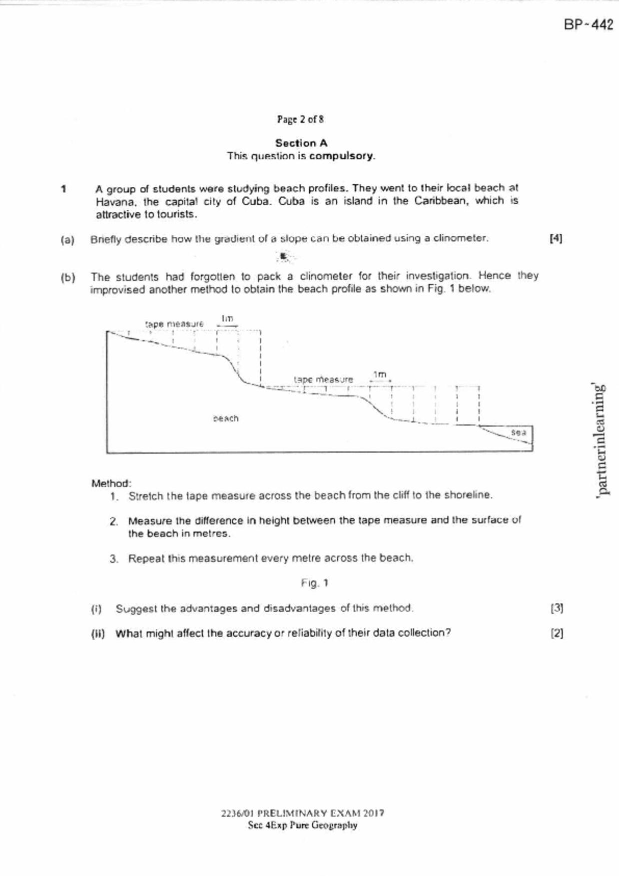 S5Geography試卷