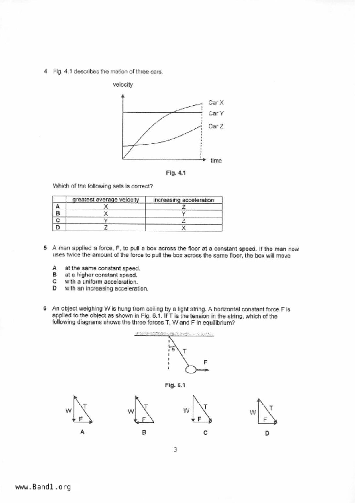 S5Pure Physics試卷