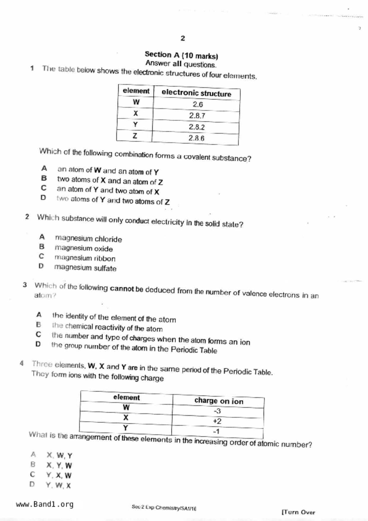 S2Science試卷