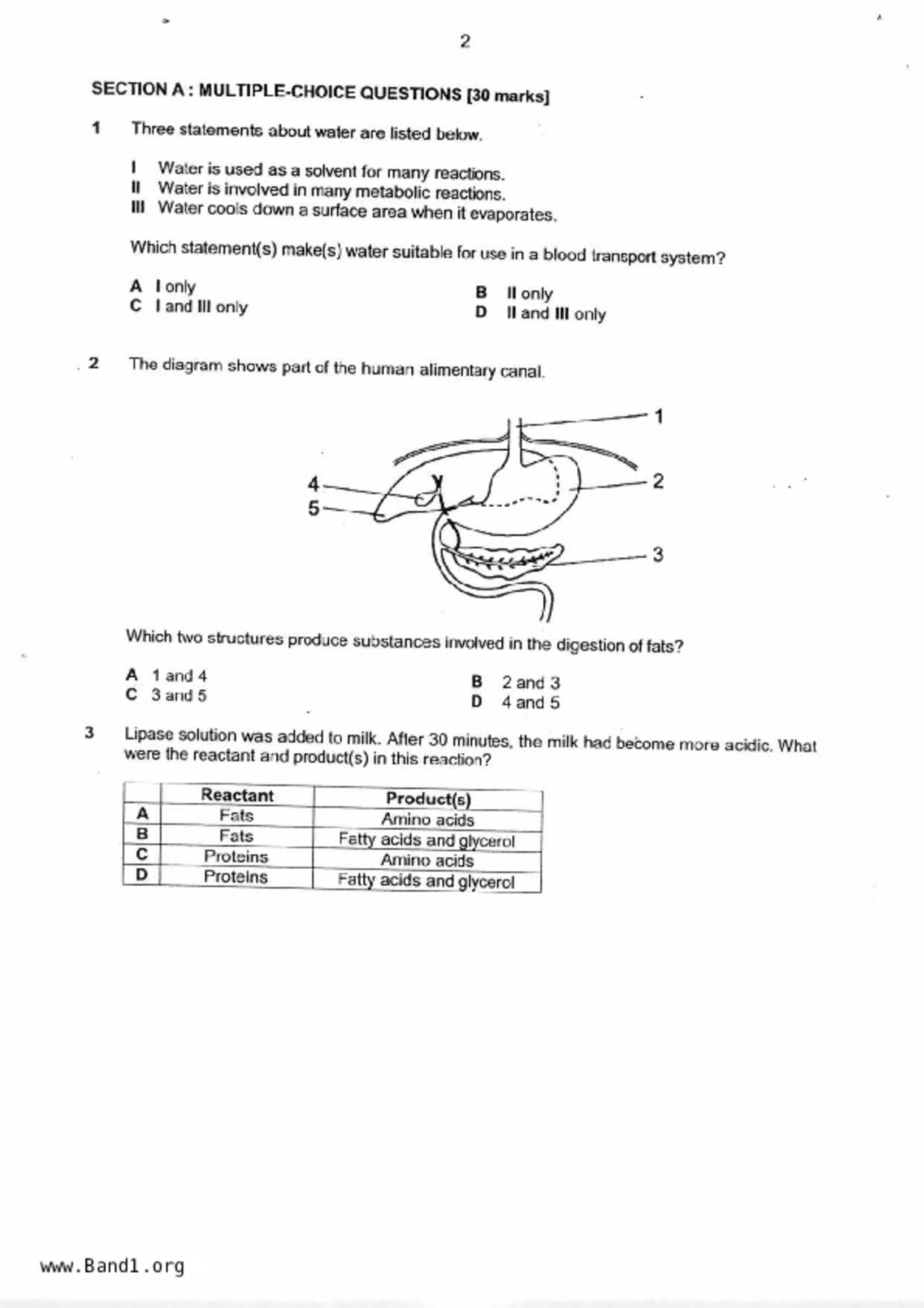 S2Science試卷