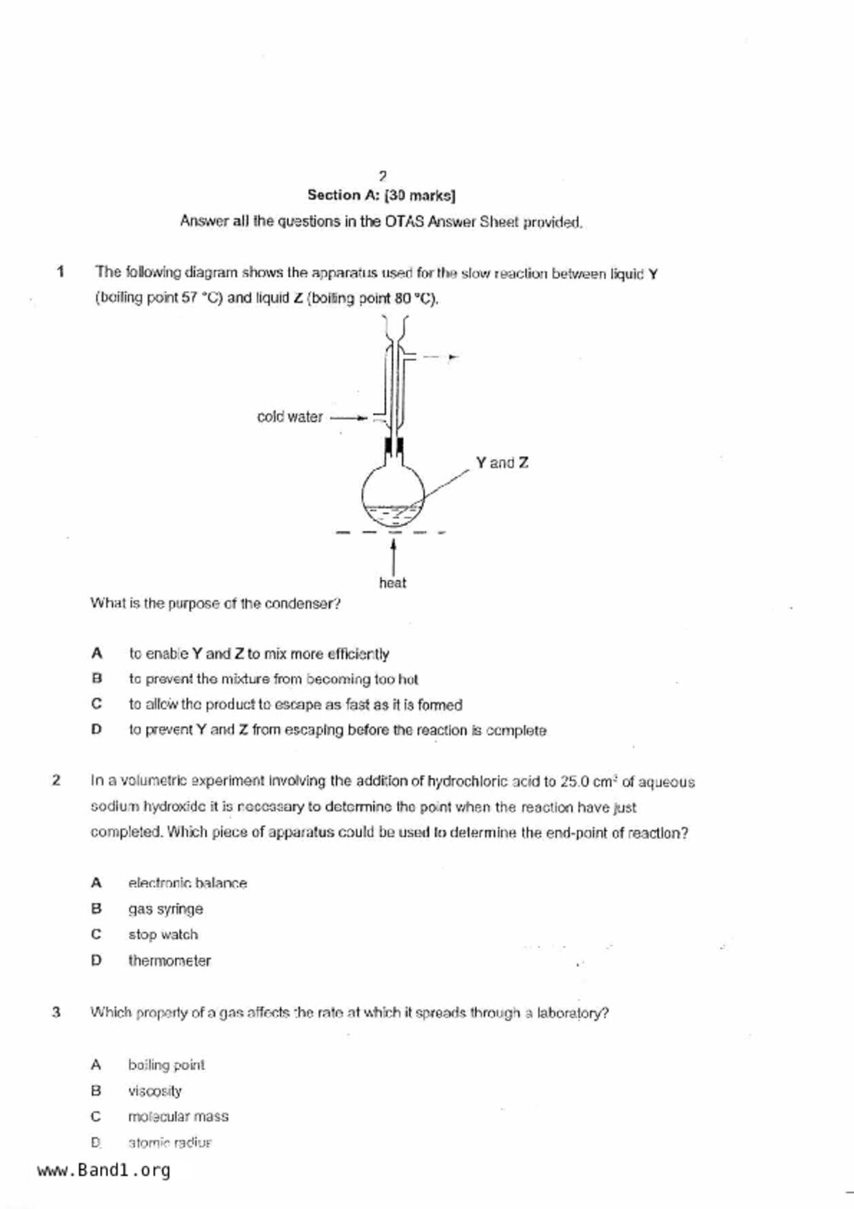 S3Pure Chemistry試卷