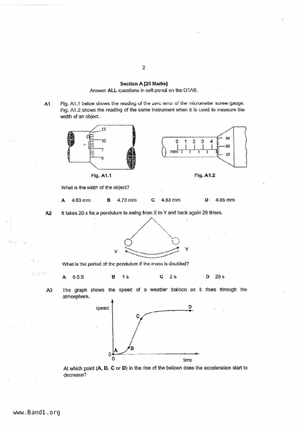 S3Pure Physics試卷