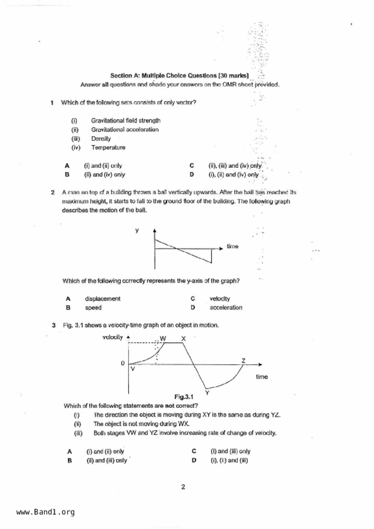 S3Pure Physics試卷