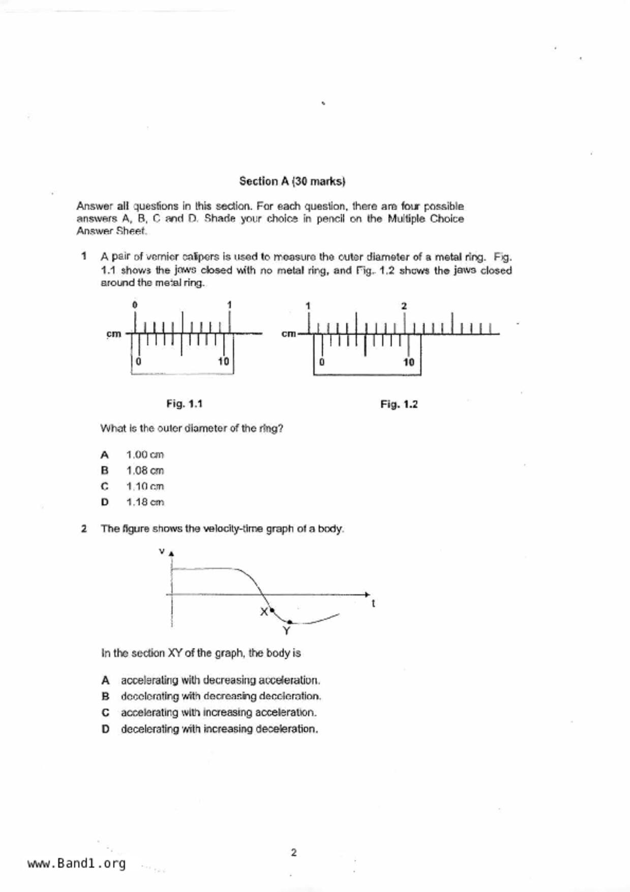 S3Pure Physics試卷