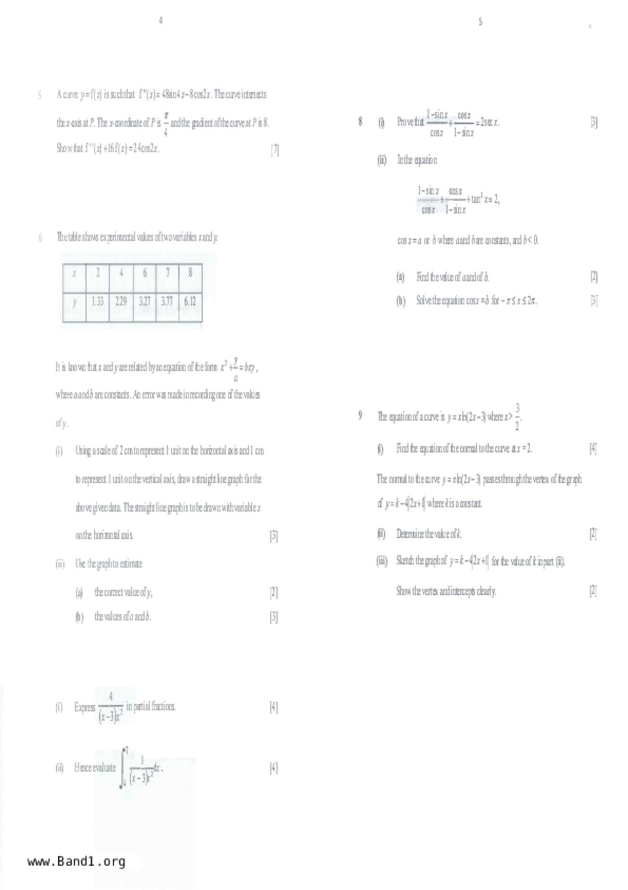 S5A Math試卷