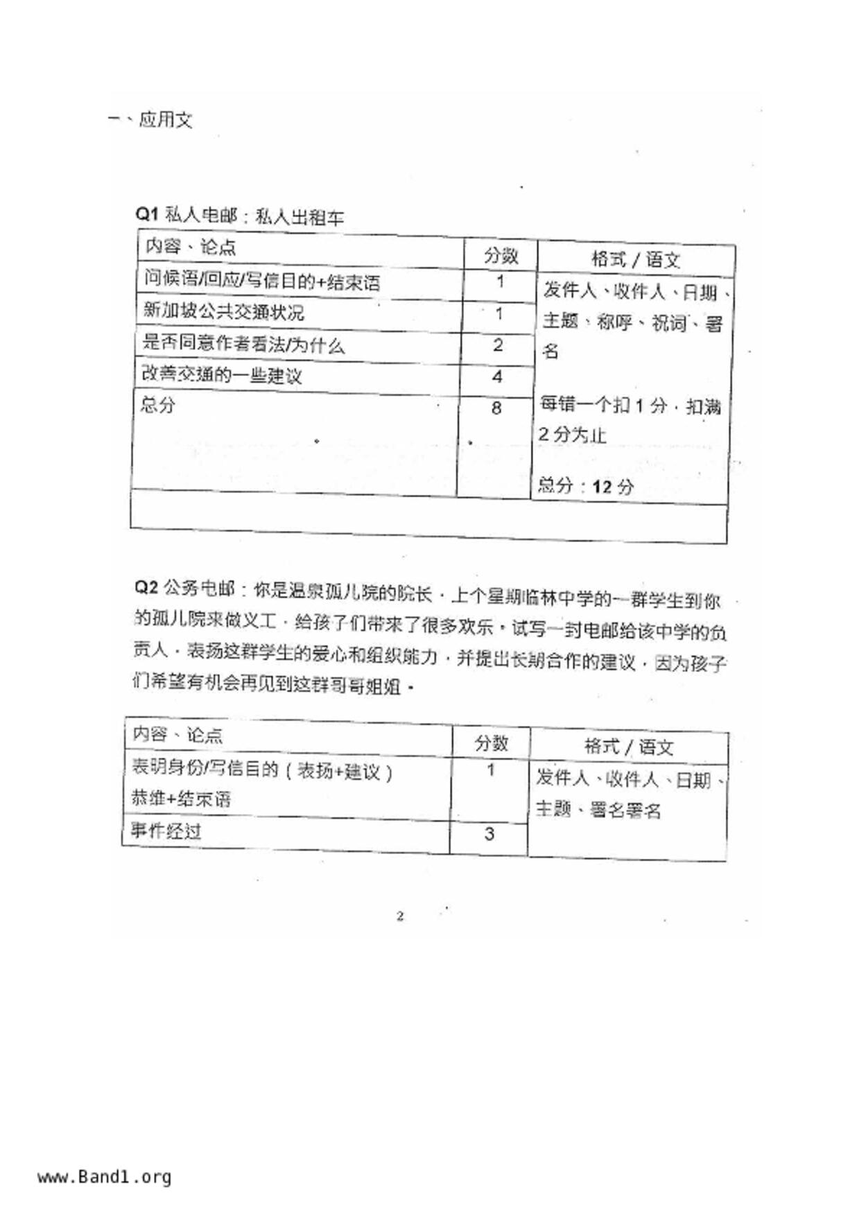 S5Chinese試卷