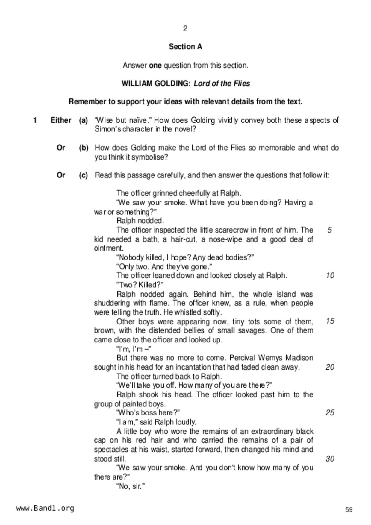 S5Literature in English試卷