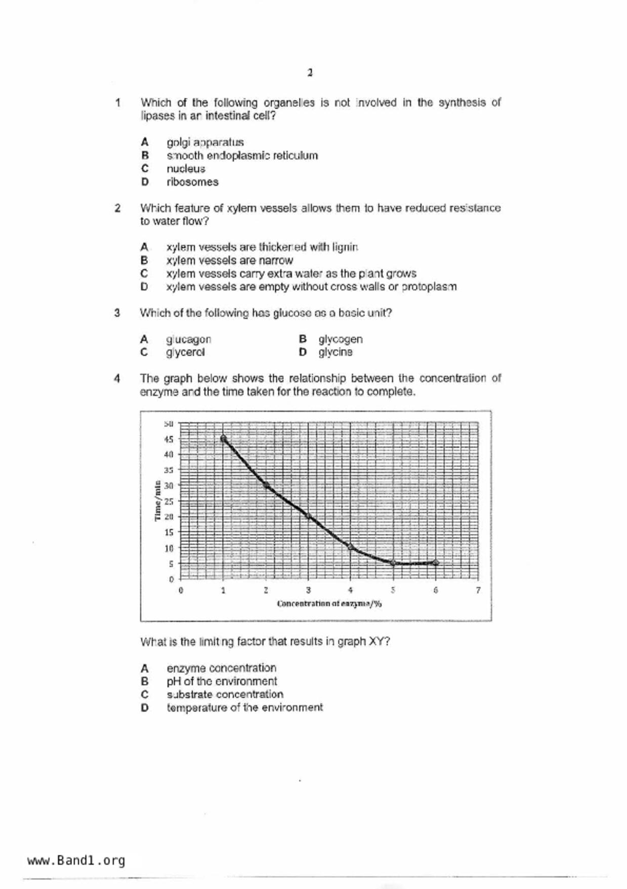 S5Pure Biology試卷