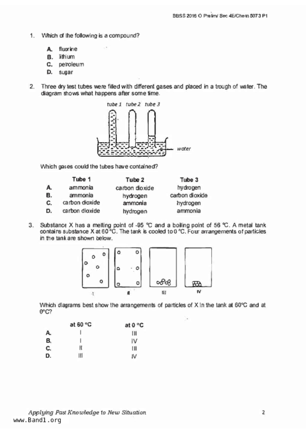 S5Chemistry試卷