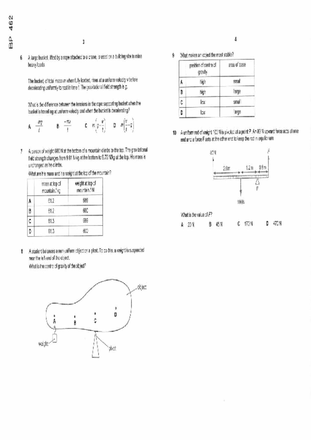 S5Pure Physics試卷