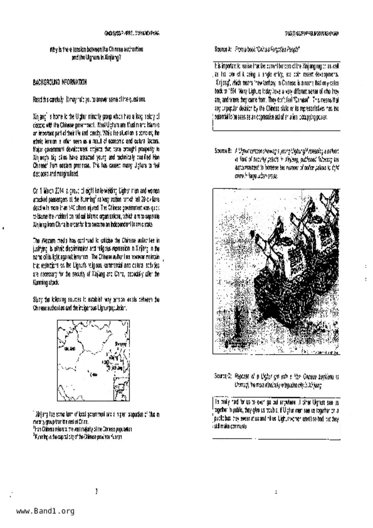 S5Social Studies試卷