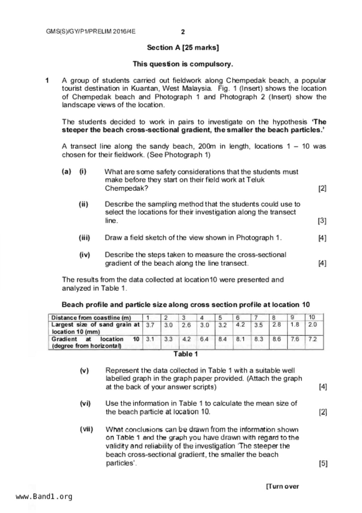 S5Geography試卷