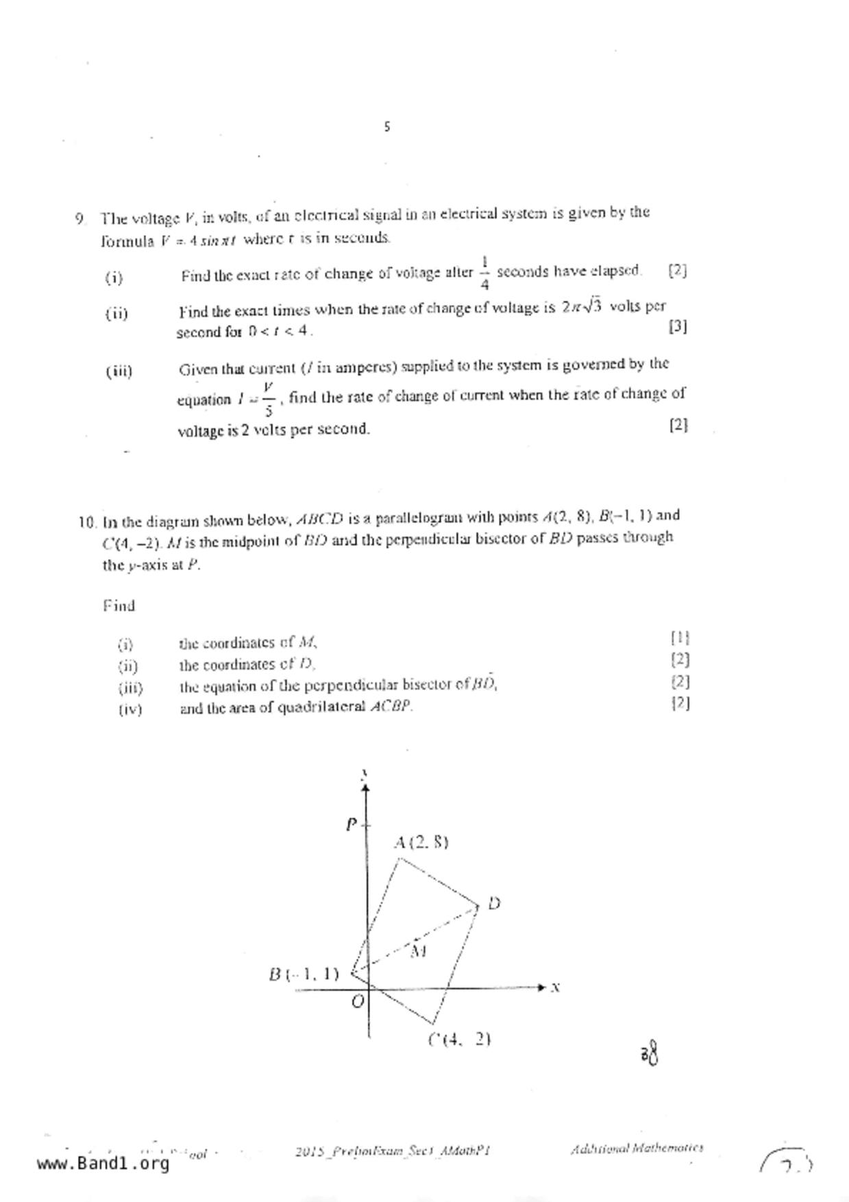 S5A Math試卷