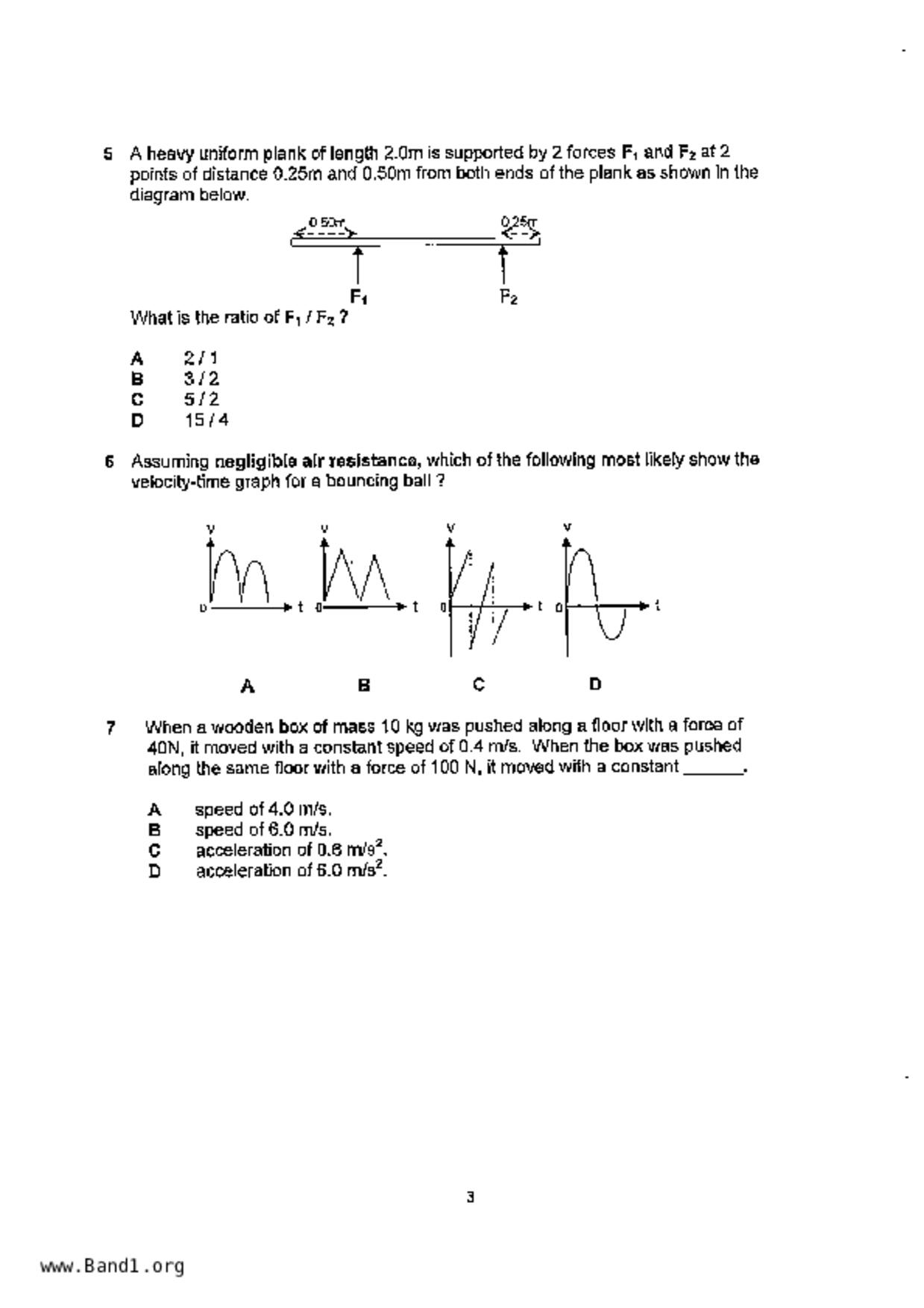 S5Physics試卷