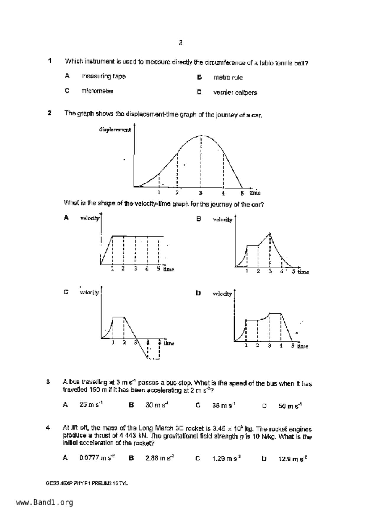 S5Physics試卷