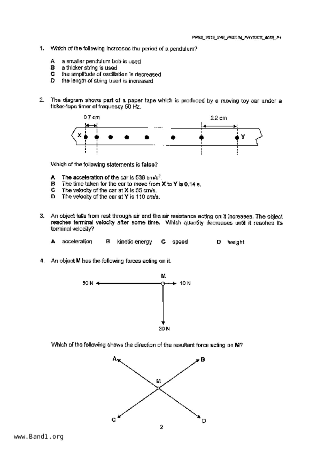 S5Physics試卷