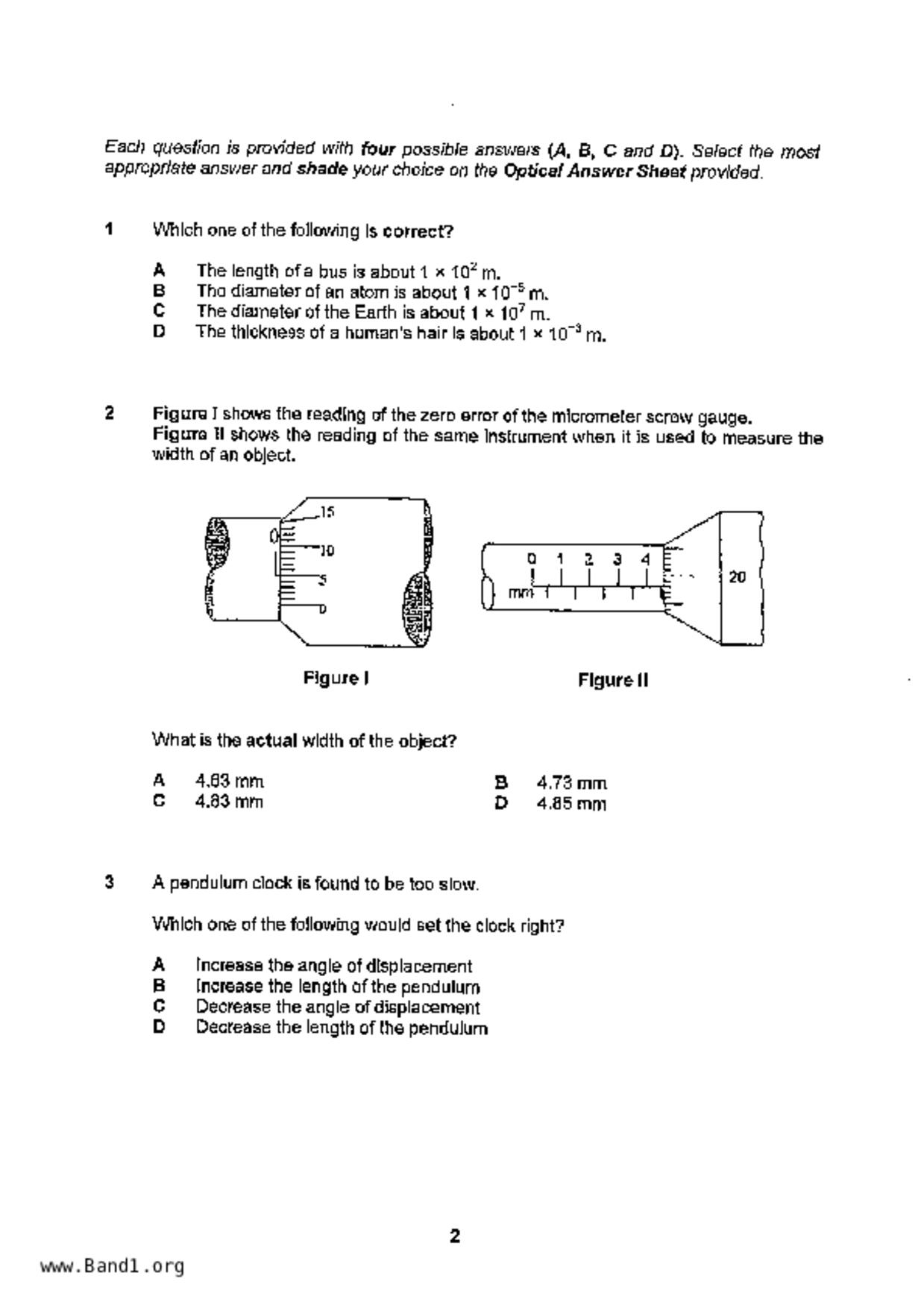 S5Physics試卷