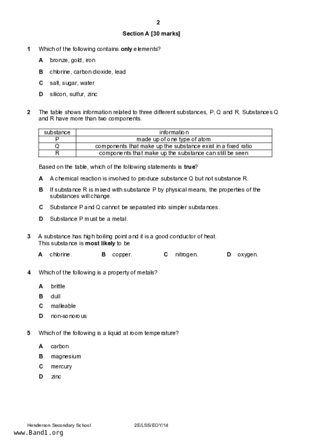 S2Science試卷