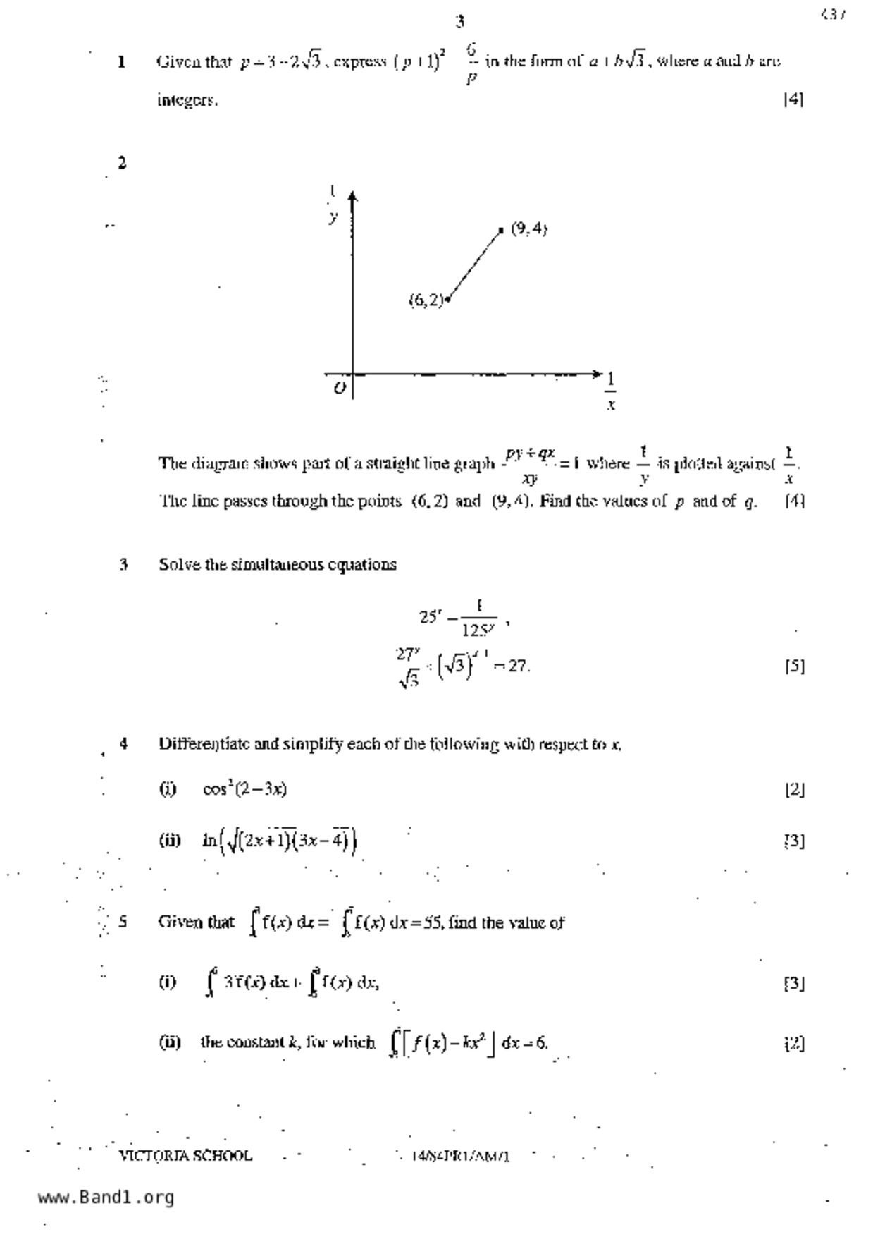 S5A Math試卷