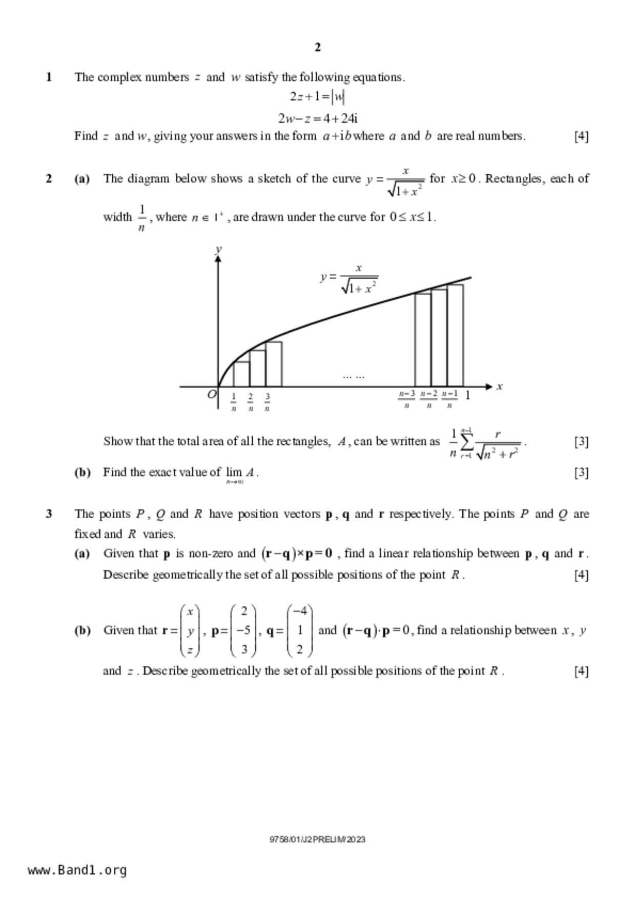 JC2Maths試卷