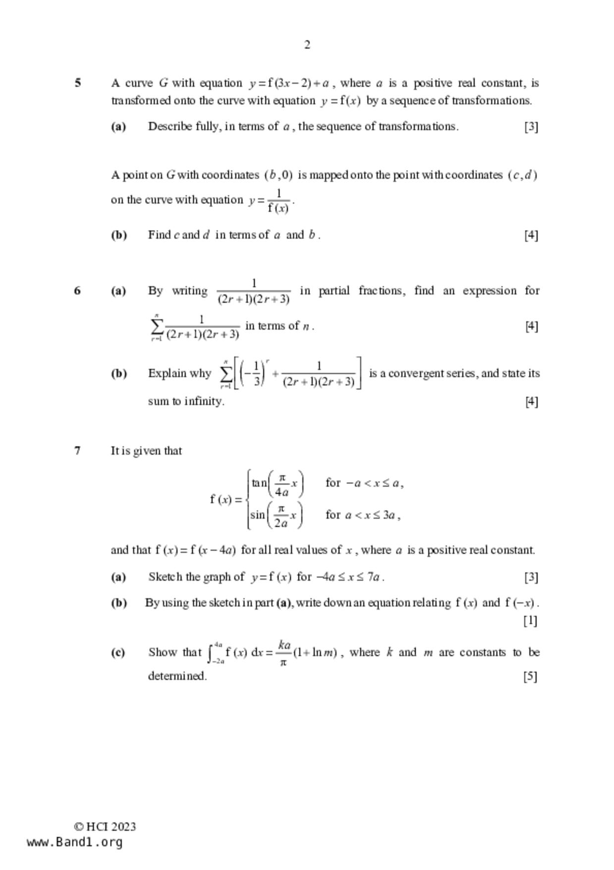 JC2Maths試卷