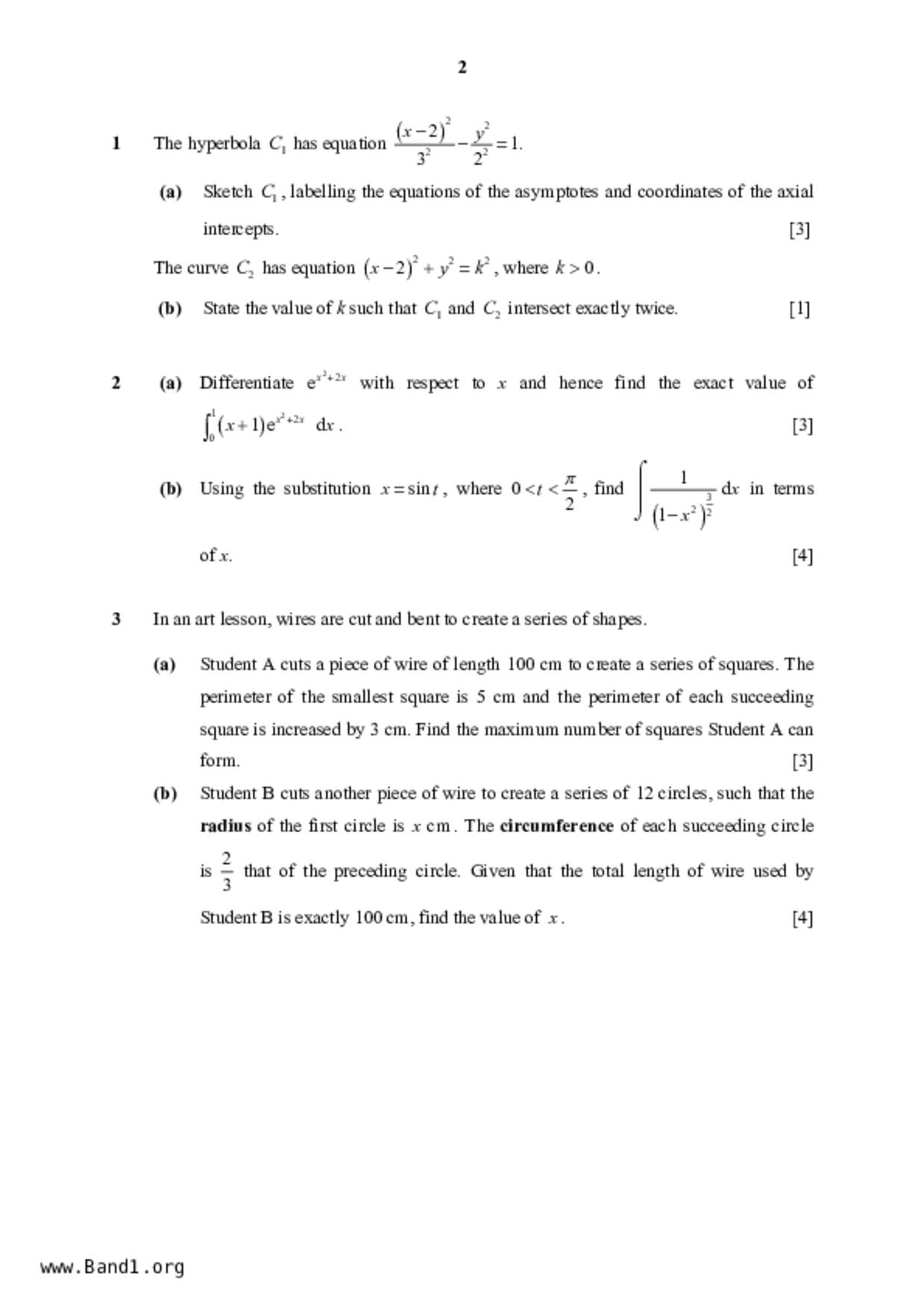 JC2Maths試卷