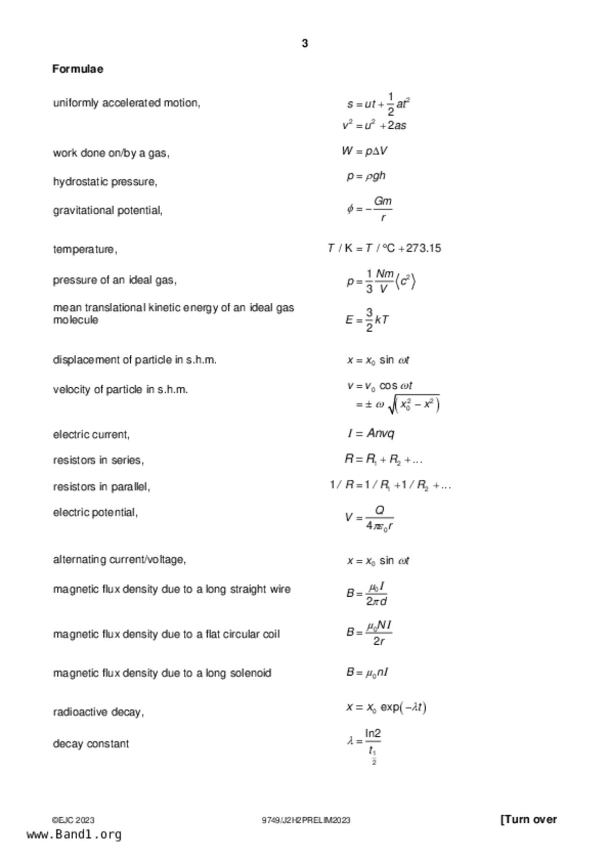 JC2Physics試卷