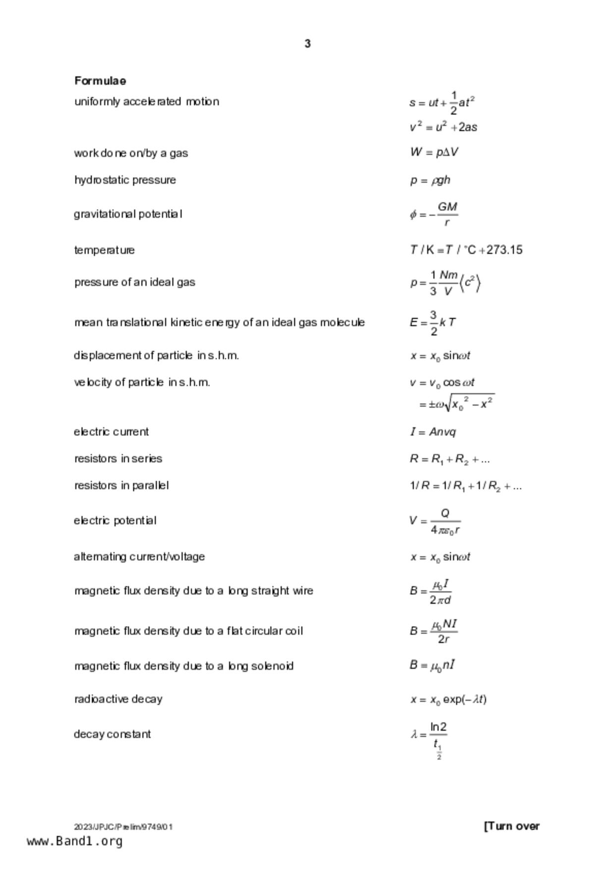 JC2Physics試卷