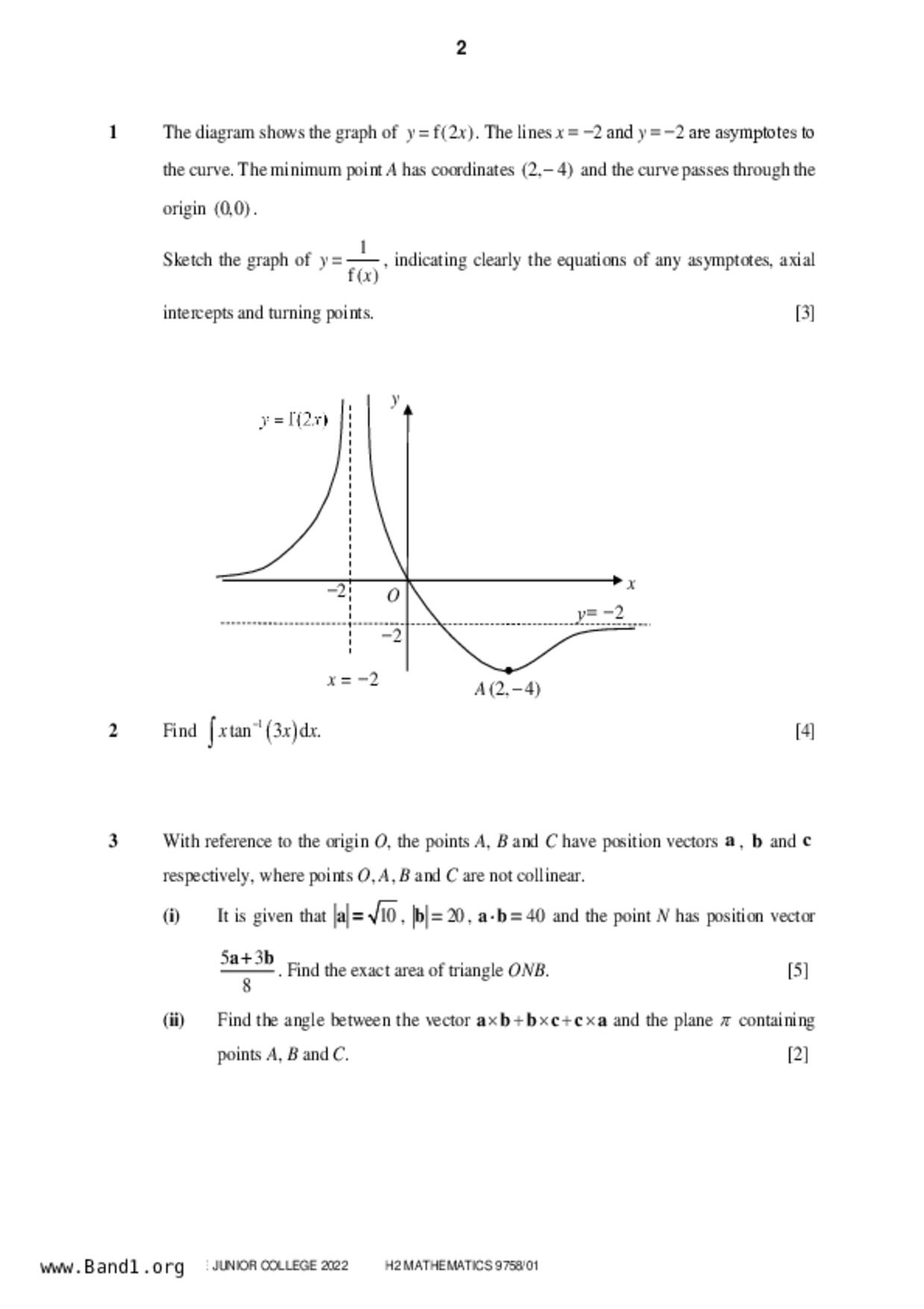 JC2Maths試卷