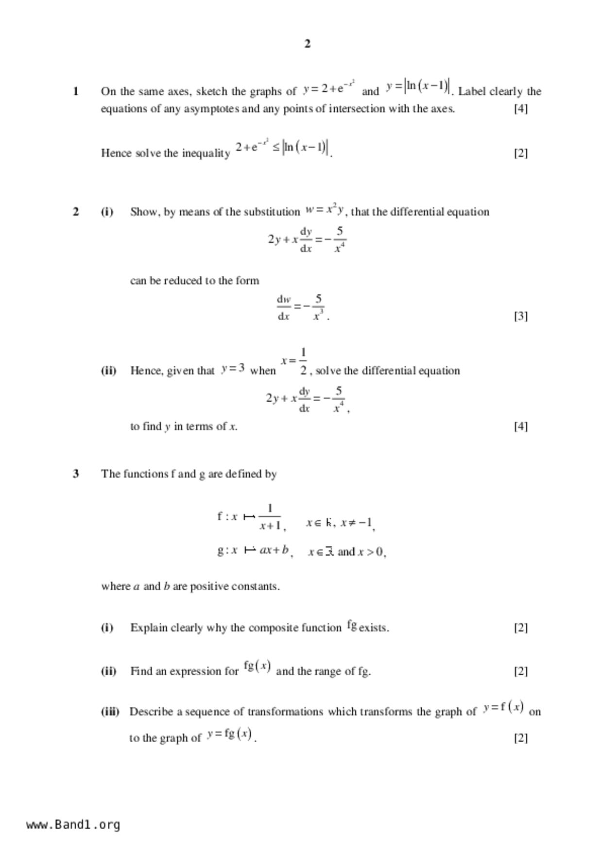 JC2Maths試卷