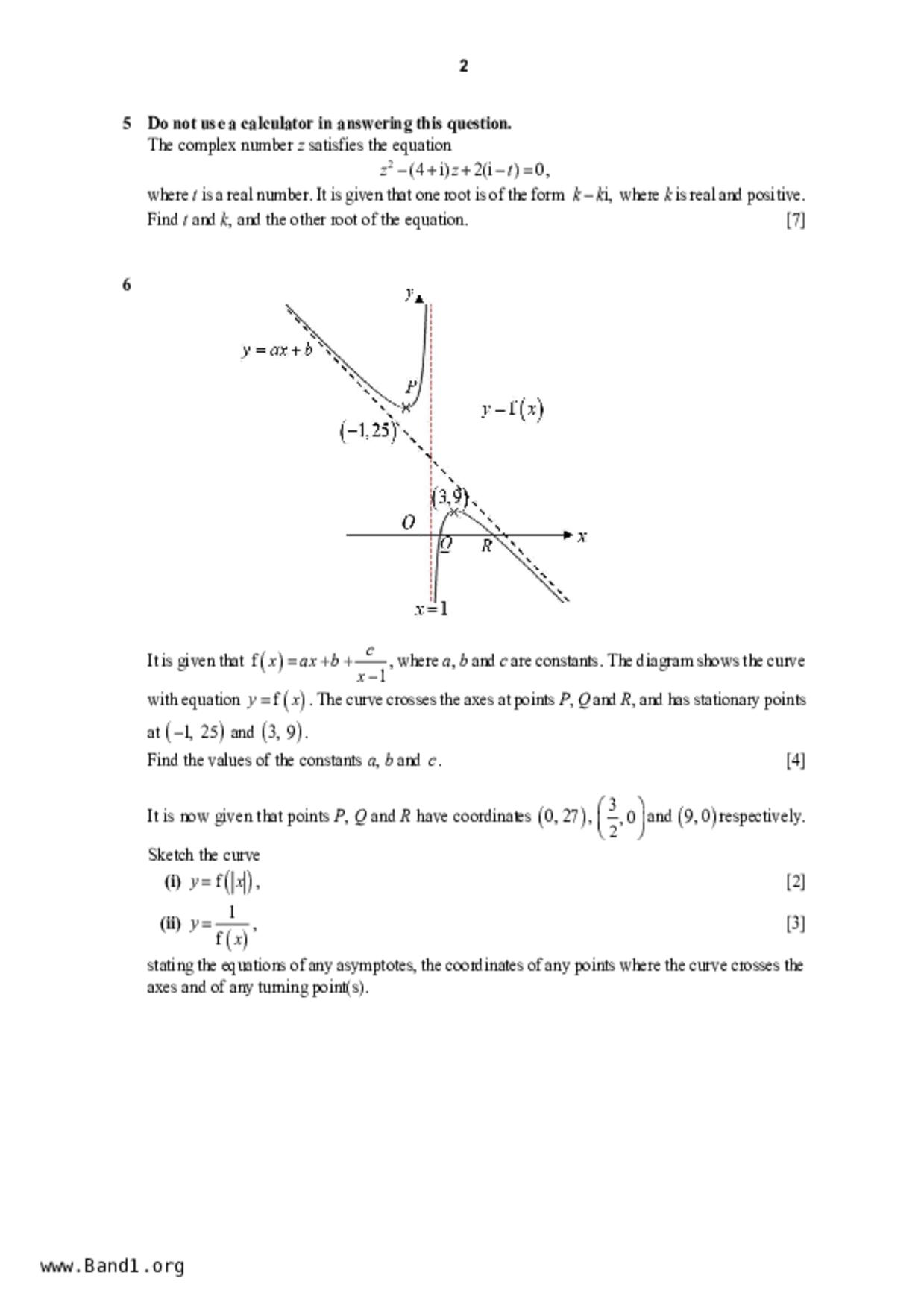 JC2Maths試卷
