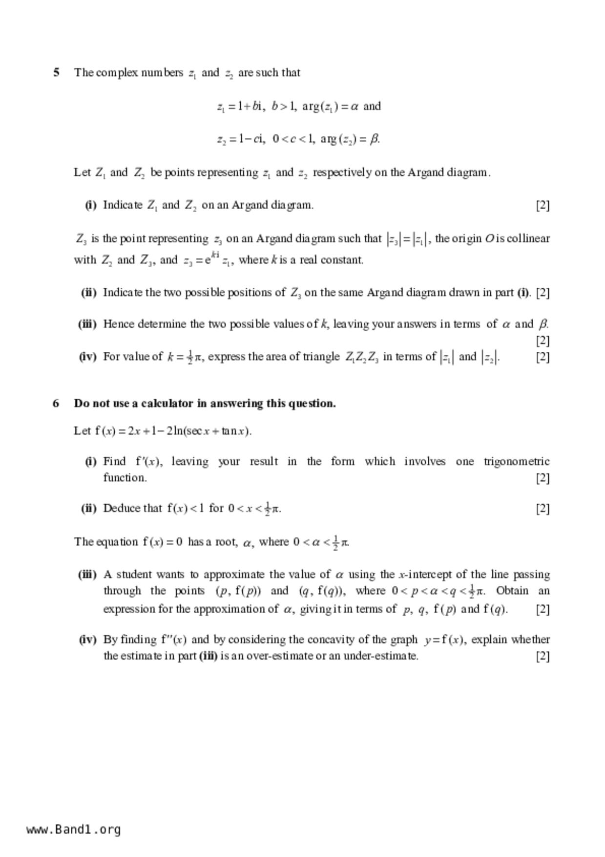 JC2Maths試卷